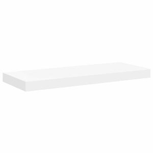 Ράφια Τοίχου 2 τεμ. Άσπρα 60 x 23,5 x 3,8 εκ. MDF