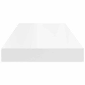 Ράφια Τοίχου 2 τεμ. Άσπρα 60 x 23,5 x 3,8 εκ. MDF