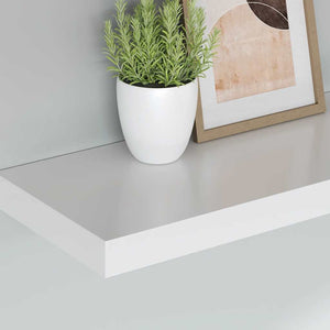 Ράφια Τοίχου 4 τεμ. Άσπρα 60x23,5x3,8 εκ. MDF