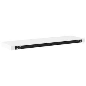 Ράφια Τοίχου 2 τεμ. Άσπρα 80x23,5x3,8 εκ. MDF