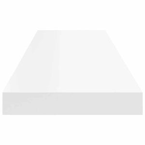 Ράφι Τοίχου Άσπρο 90x23,5x3,8 εκ. MDF