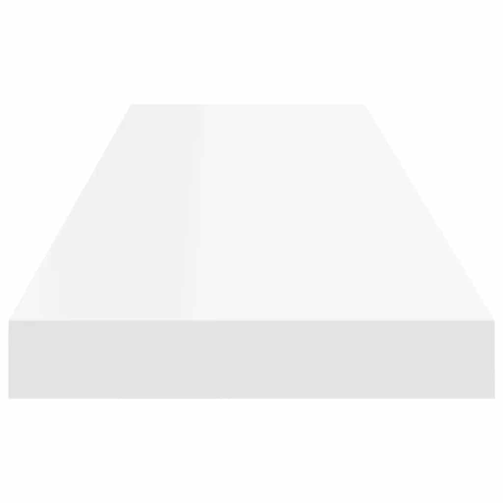 Ράφια Τοίχου 2 τεμ. Άσπρα 90x23,5x3,8 εκ. MDF - Pakobazaar