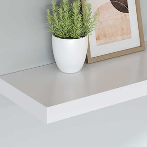 Ράφια Τοίχου 4 τεμ. Άσπρα 90x23,5x3,8 εκ. MDF
