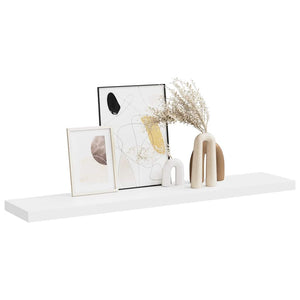 Ράφι Τοίχου Άσπρο 120x23,5x3,8 εκ. MDF