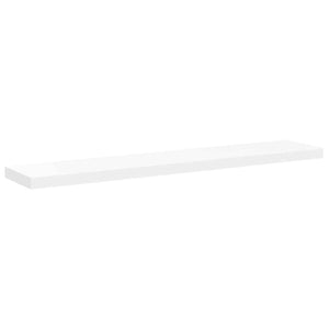 Ράφια Τοίχου 2 τεμ. Άσπρα 120x23,5x3,8 εκ. MDF