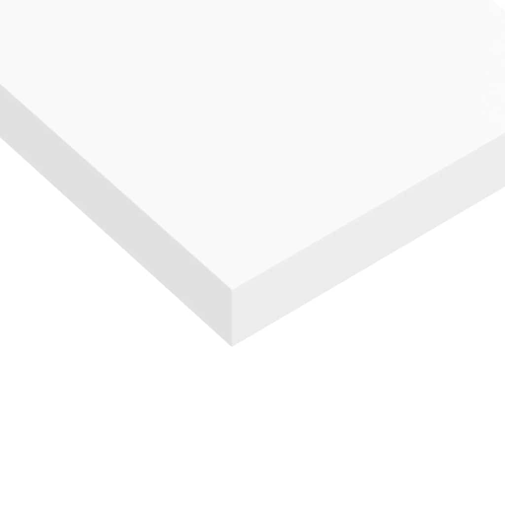 Ράφια Τοίχου 4 τεμ. Άσπρα 120x23,5x3,8 εκ. MDF