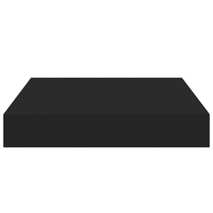 Ράφι Τοίχου Μαύρο 23x23,5x3,8 εκ. MDF
