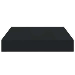 Ράφια Τοίχου 2 τεμ. Μαύρα 23x23,5x3,8 εκ. MDF