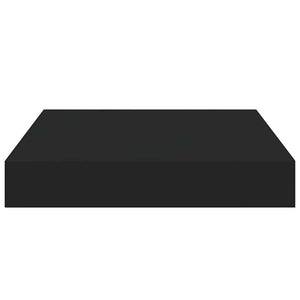 Ράφια Τοίχου 2 τεμ. Μαύρα 23x23,5x3,8 εκ. MDF