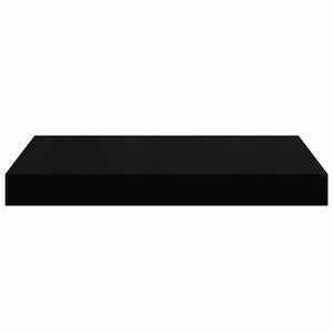 Ράφια Τοίχου 2 τεμ. Μαύρα 40x23x3,8 εκ. MDF - Pakobazaar