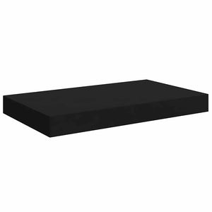 Ράφια Τοίχου 4 τεμ. Μαύρα 40x23,5x3,8 εκ. MDF