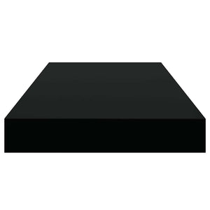 Ράφι Τοίχου Μαύρο 50x23,5x3,8 εκ. MDF