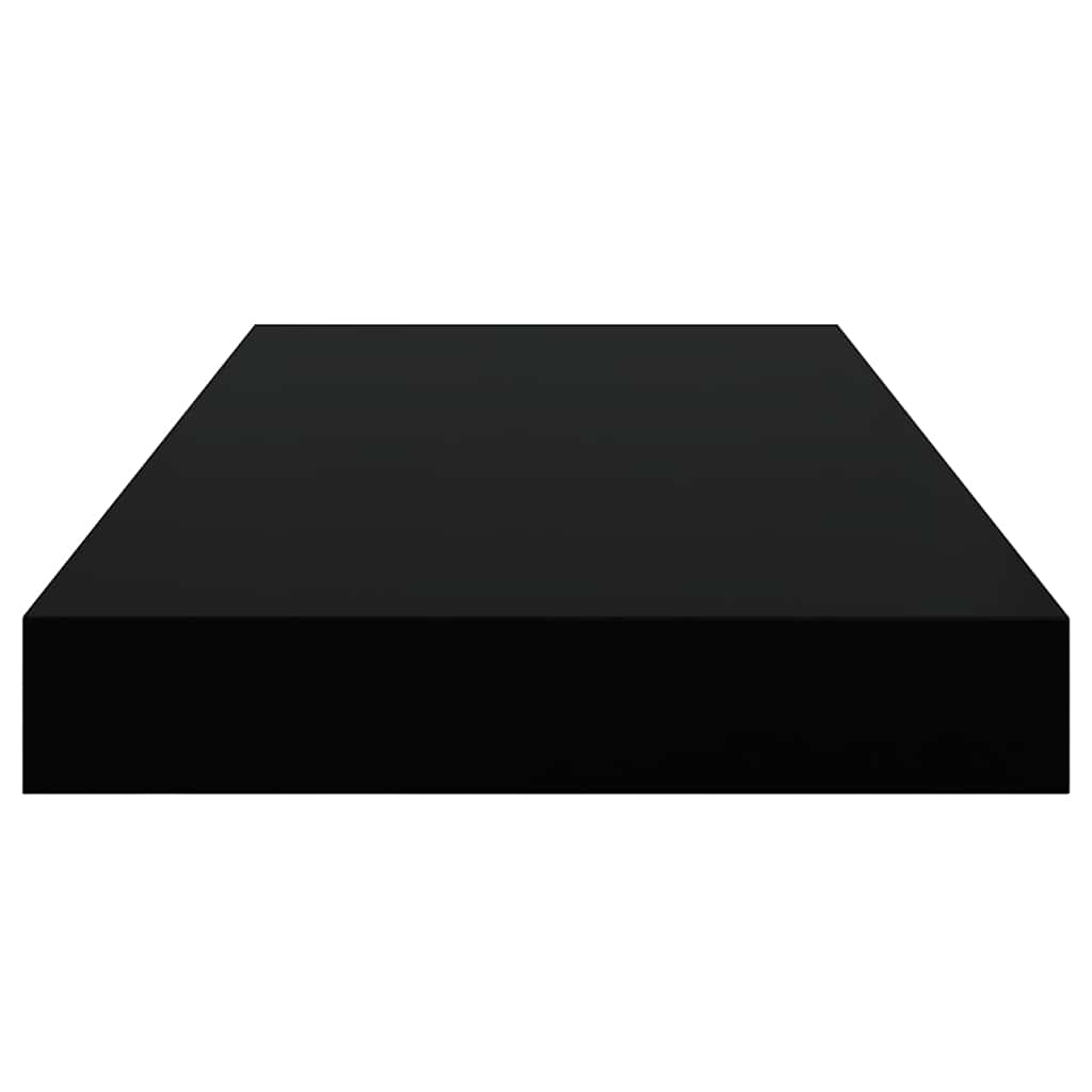 Ράφια Τοίχου 2 τεμ. Μαύρα 50x23x3,8 εκ. MDF