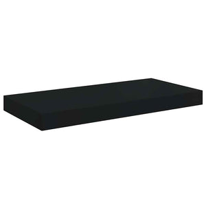 Ράφια Τοίχου 4 τεμ. Μαύρα 50x23,5x3,8 εκ. MDF