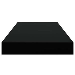 Ράφια Τοίχου 4 τεμ. Μαύρα 50x23,5x3,8 εκ. MDF