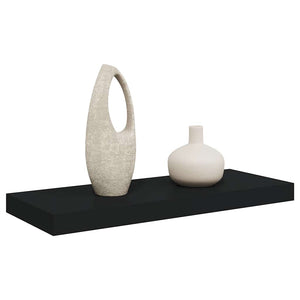 Ράφι Τοίχου Μαύρο 60 x 23,5 x 3,8 εκ. MDF
