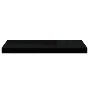 Ράφια Τοίχου 2 τεμ. Μαύρα 60x23,5x3,8 εκ. MDF - Pakobazaar