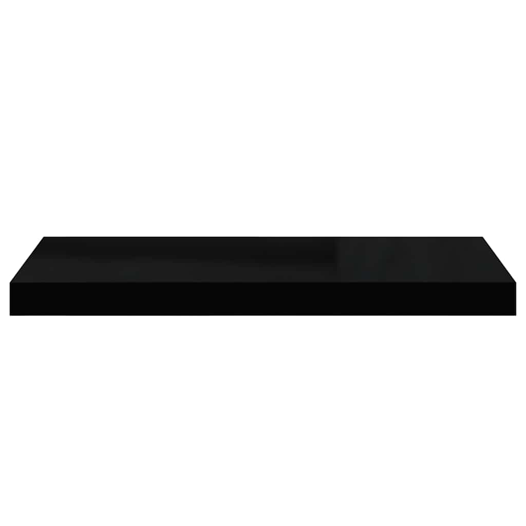 Ράφια Τοίχου 4 τεμ. Μαύρα 60x23,5x3,8 εκ. MDF