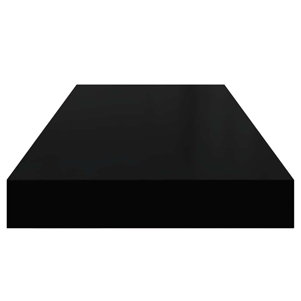 Ράφια Τοίχου 4 τεμ. Μαύρα 60x23,5x3,8 εκ. MDF