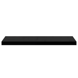Ράφι Τοίχου Μαύρο 80x23,5x3,8 εκ. MDF