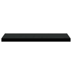 Ράφια Τοίχου 2 τεμ. Μαύρα 80x23,5x3,8 εκ. MDF