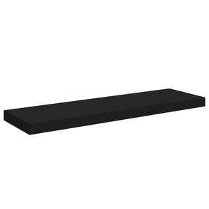 Ράφια Τοίχου 4 τεμ. Μαύρα 80x23,5x3,8 εκ. MDF