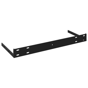Ράφι Τοίχου Μαύρο 120x23,5x3,8 εκ. MDF - Pakobazaar