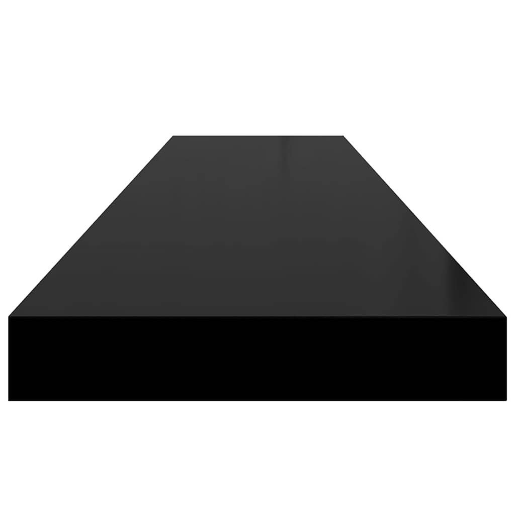 Ράφι Τοίχου Μαύρο 120x23,5x3,8 εκ. MDF - Pakobazaar