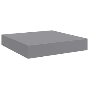Ράφια Τοίχου 2 τεμ. Γκρι 23x23,5x3,8 εκ. MDF