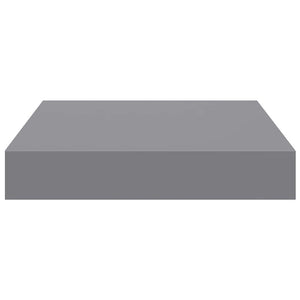 Ράφια Τοίχου 2 τεμ. Γκρι 23x23,5x3,8 εκ. MDF