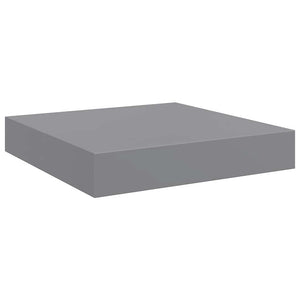 Ράφια Τοίχου 4 τεμ. Γκρι 23x23,5x3,8 εκ. MDF
