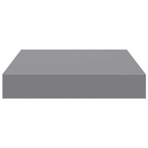 Ράφια Τοίχου 4 τεμ. Γκρι 23x23,5x3,8 εκ. MDF