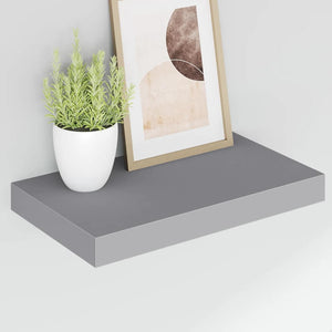 Ράφι Τοίχου Γκρι 40x23,5x3,8 εκ. MDF