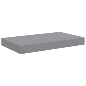 Ράφια Τοίχου 4 τεμ. Γκρι 40x23,5x3,8 εκ. MDF