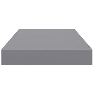 Ράφια Τοίχου 4 τεμ. Γκρι 40x23,5x3,8 εκ. MDF