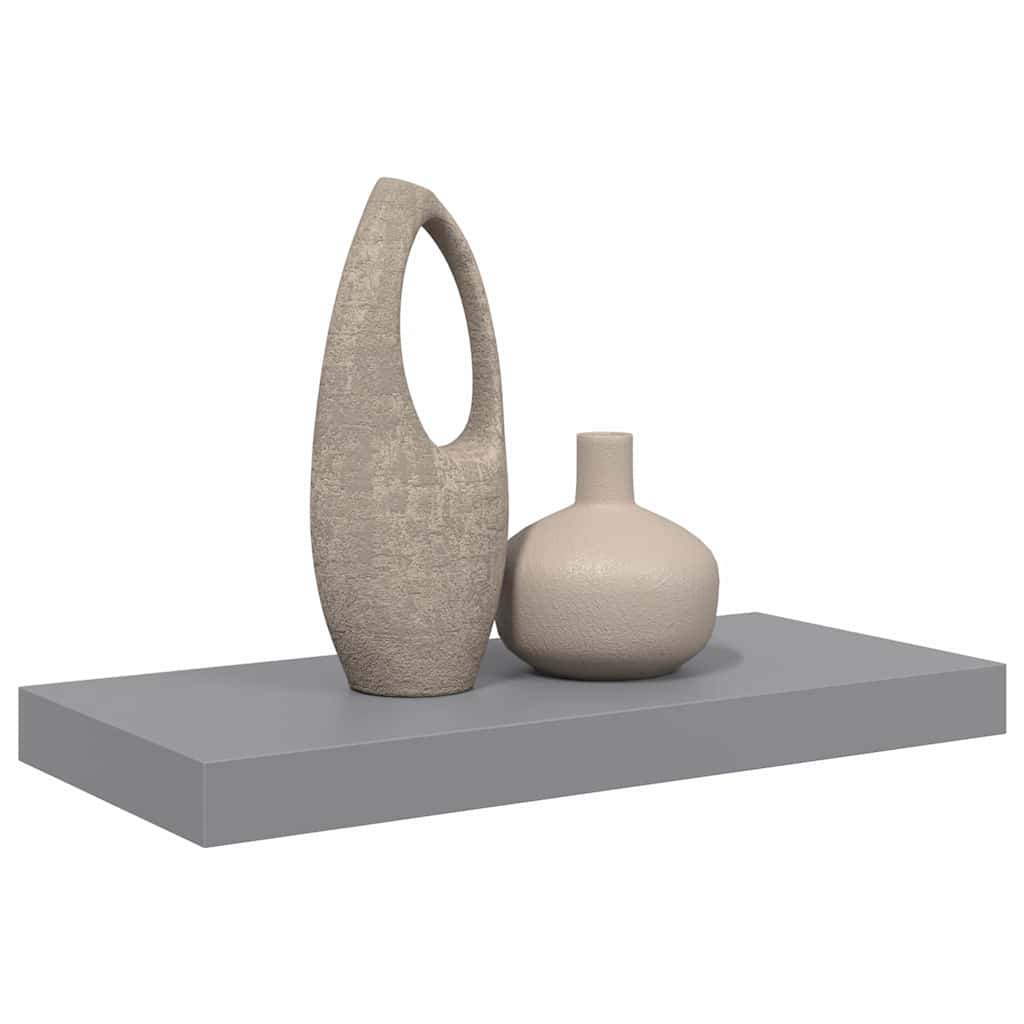 Ράφι Τοίχου Γκρι 50x23,5x3,8 εκ. MDF