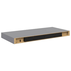 Ράφι Τοίχου Γκρι 50x23,5x3,8 εκ. MDF