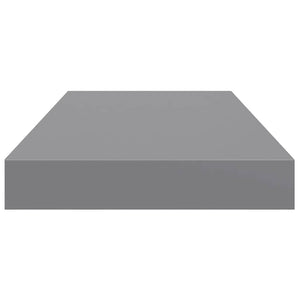 Ράφια Τοίχου 2 τεμ. Γκρι 50x23,5x3,8 εκ. MDF