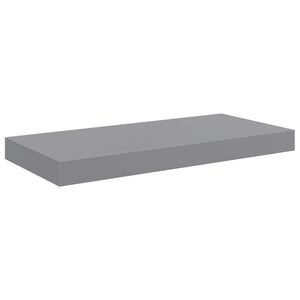 Ράφια Τοίχου 4 τεμ. Γκρι 50x23,5x3,8 εκ. MDF
