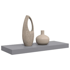 Ράφι Τοίχου Γκρι 60x23,5x3,8 εκ. MDF