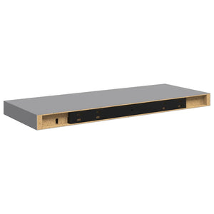 Ράφι Τοίχου Γκρι 60x23,5x3,8 εκ. MDF