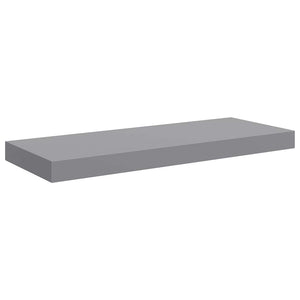 Ράφια Τοίχου 2 τεμ. Γκρι 60 x 23,5 x 3,8 εκ. MDF