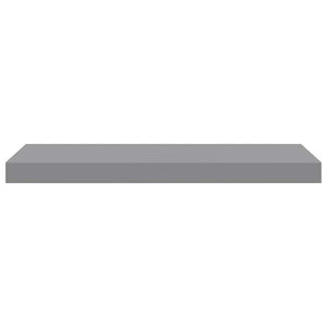Ράφια Τοίχου 2 τεμ. Γκρι 60 x 23,5 x 3,8 εκ. MDF