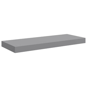 Ράφια Τοίχου 4 τεμ. Γκρι 60 x 23,5 x 3,8 εκ. MDF