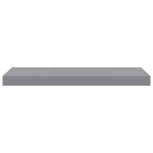 Ράφια Τοίχου 4 τεμ. Γκρι 60 x 23,5 x 3,8 εκ. MDF