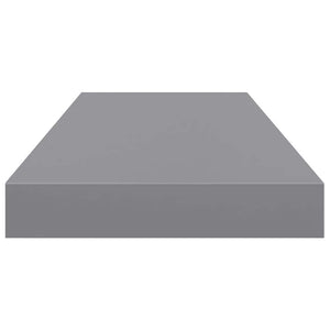 Ράφια Τοίχου 4 τεμ. Γκρι 60 x 23,5 x 3,8 εκ. MDF