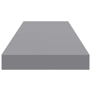 Ράφια Τοίχου 4 τεμ. Γκρι 80x23,5x3,8 εκ. MDF