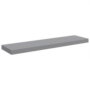 Ράφια Τοίχου 4 τεμ. Γκρι 90x23,5x3,8 εκ. MDF