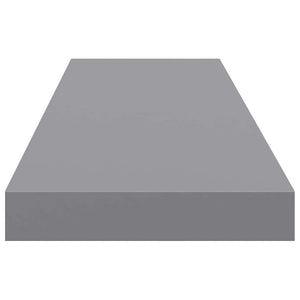 Ράφια Τοίχου 4 τεμ. Γκρι 90x23,5x3,8 εκ. MDF