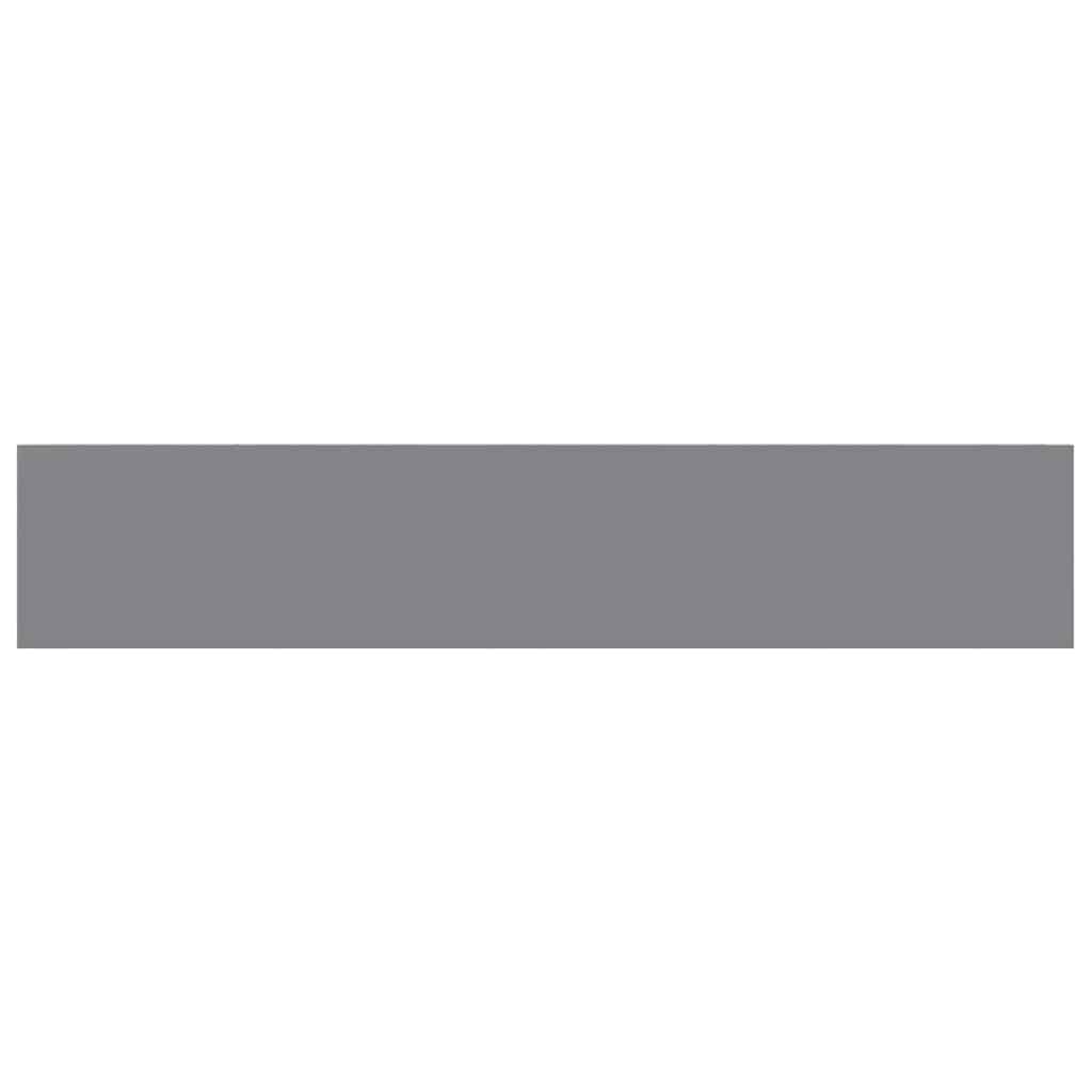 Ράφι Τοίχου Γκρι 120x23,5x3,8 εκ. MDF